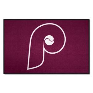 MLB Philadelphia Phillies Mat Retro Rugs 19" x 30" 1970's New Carpet Rectangle
